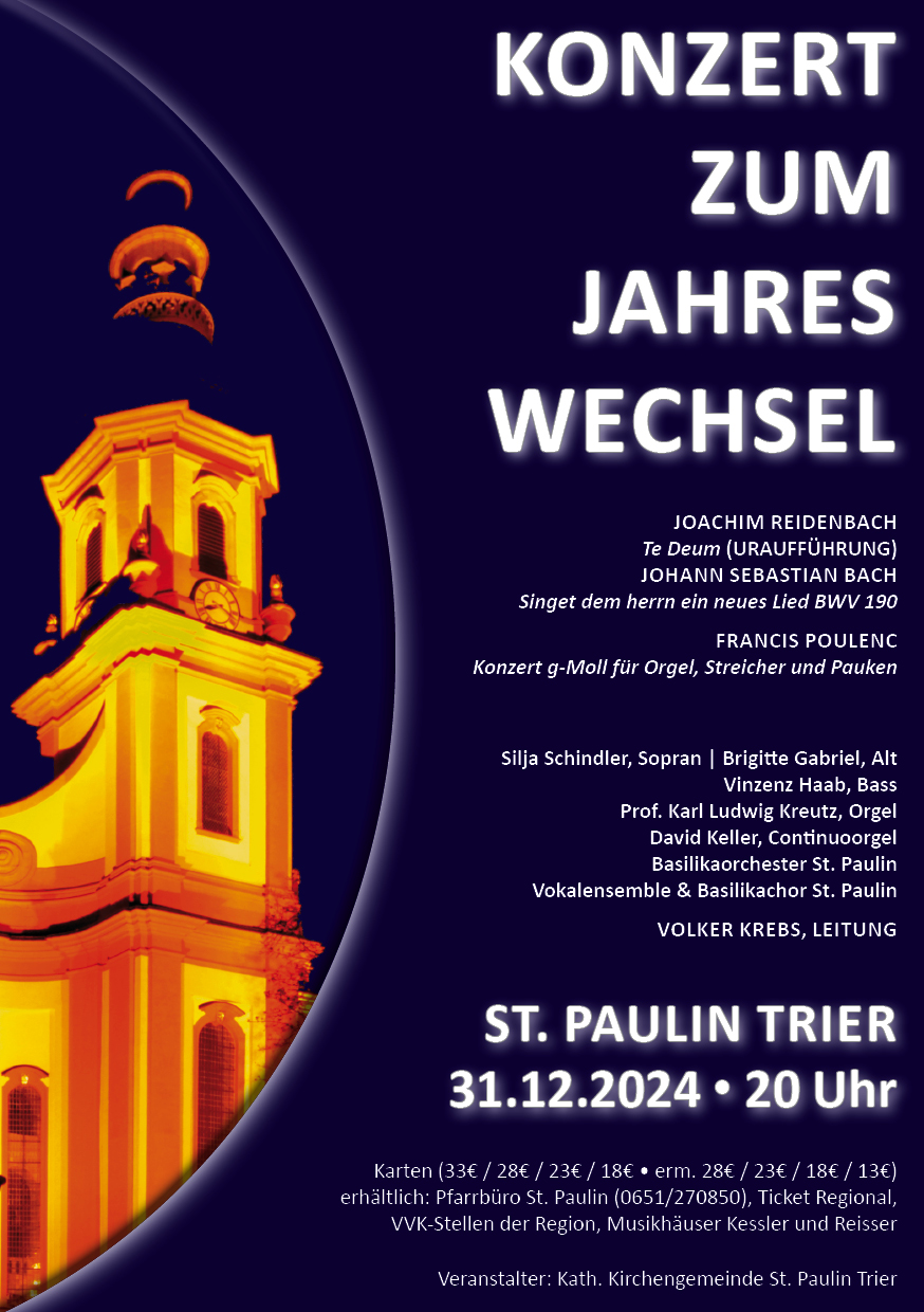 Flyer Konzert zum Jahreswechsel