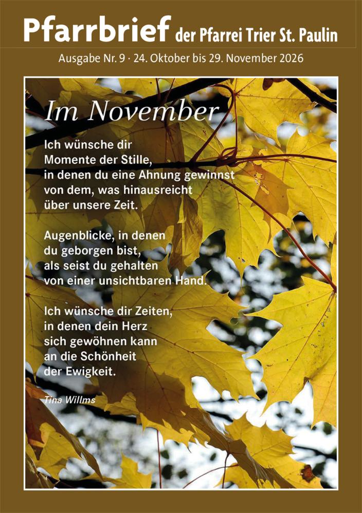 Pfarrbrief Deckblatt